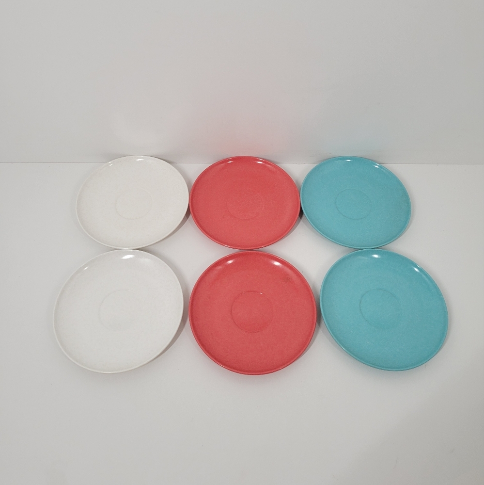 Vintage MCM Branchell Melmac  6" Set Of 6 Plates. Made in USA